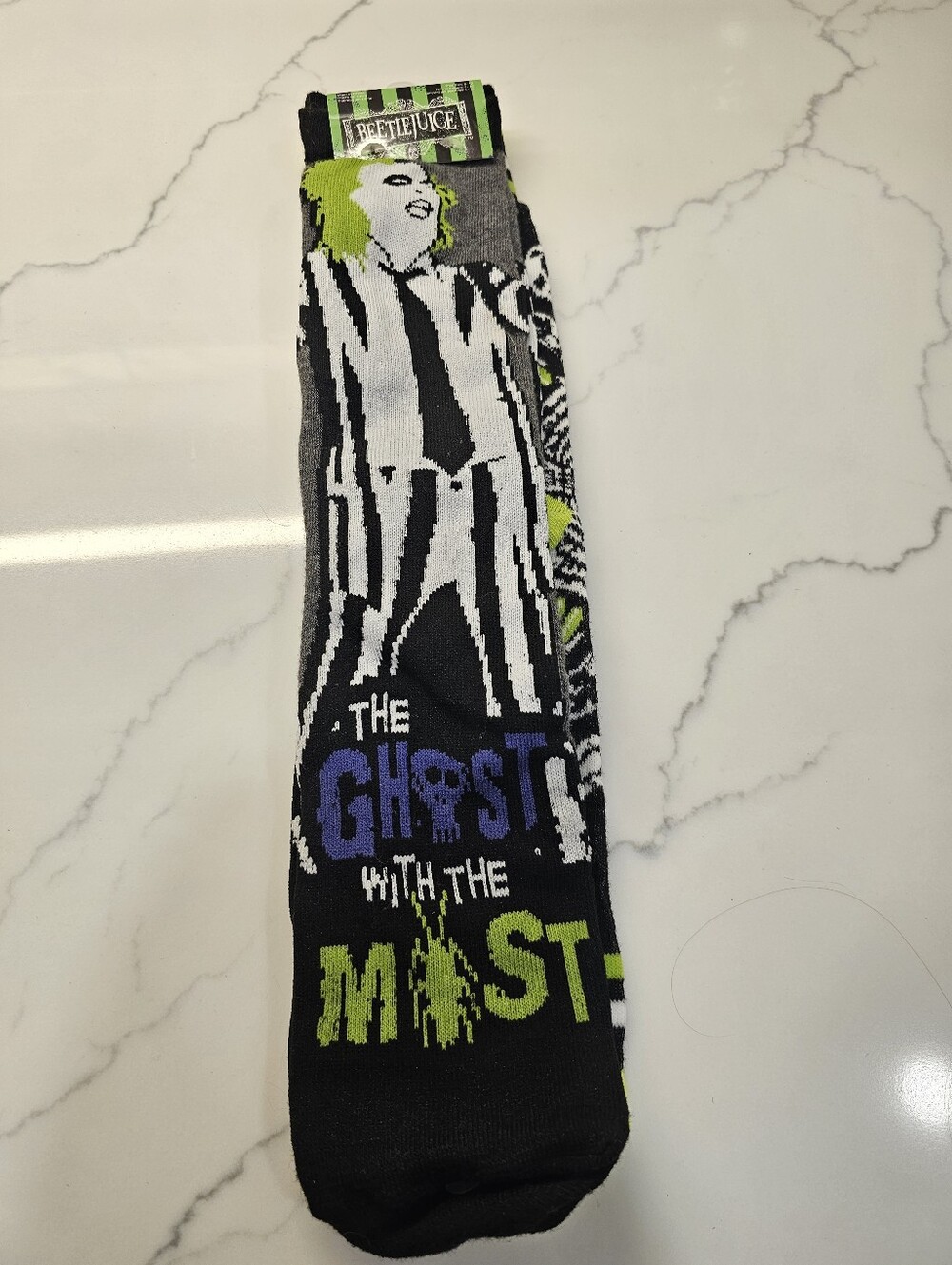 Beetlejuice Novelty Socks 2 Pack NWT